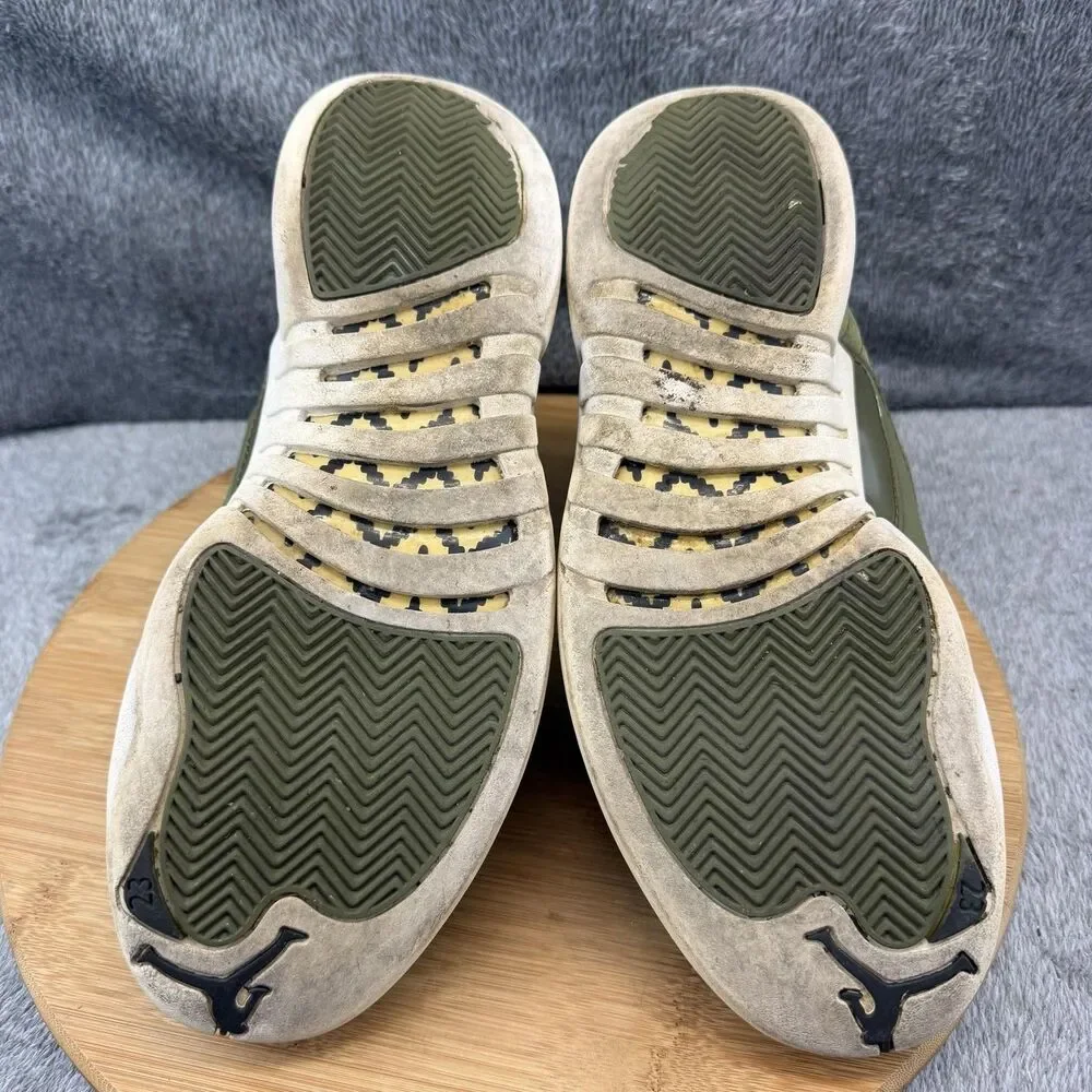 Nike 12 Retro Shoes Mens Size 8 Green Basketball Sneakers 130690-300 No Insoles